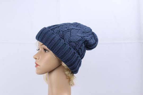 Head Start cashmere cable fleece lined beanie blue STYLE : HS4844BLU
